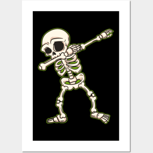 Dabbing Skeleton I Funny Halloween Novelty I Dab Kids Adult design Posters and Art